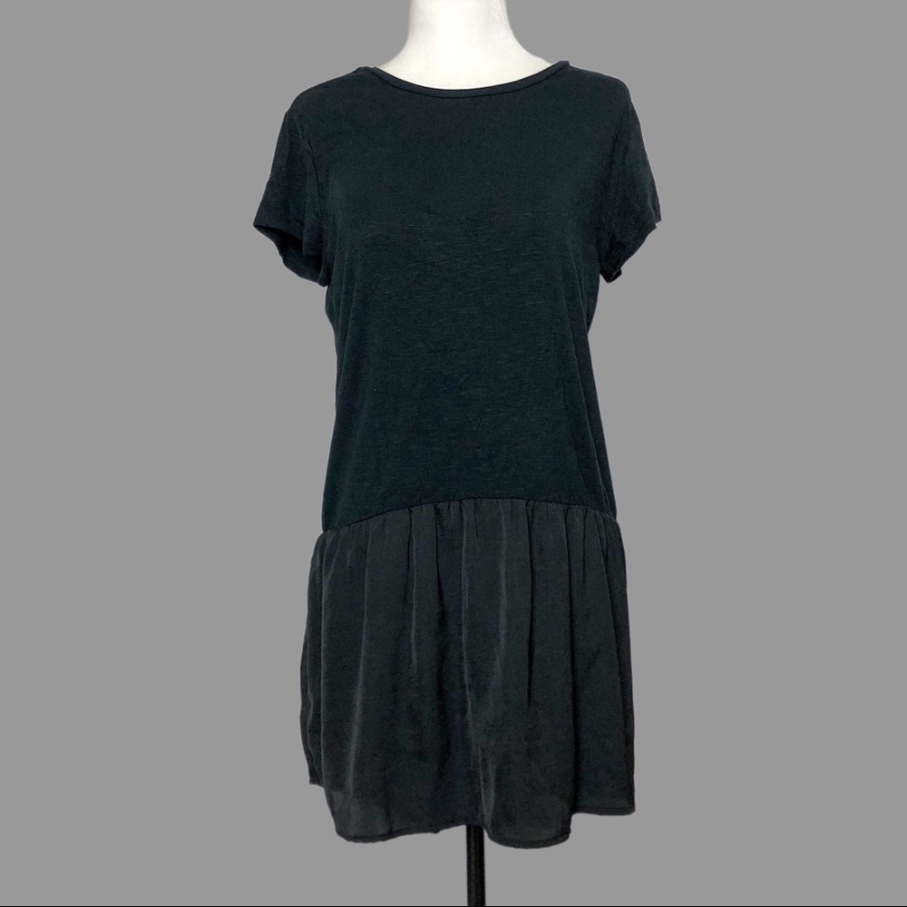 ❤️ XS ❤️ NWOT Anthro Peplum Tunic Short Sleeves Metallic